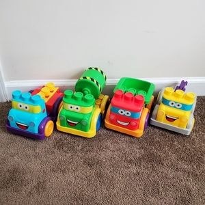 Mega building blocks  four vehicles